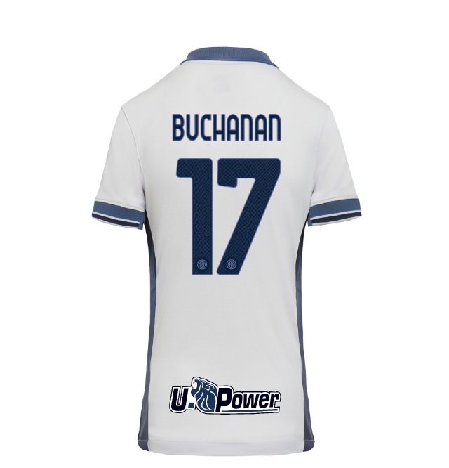 im nike frauen auswÄrtsstadion trikot 202425 – 17 tajon trevor buchanan Kollektion | Inter Fussball Shirts in Deutschland